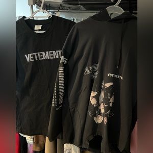 BALENCIAGA hoodie and Vetement t shirt